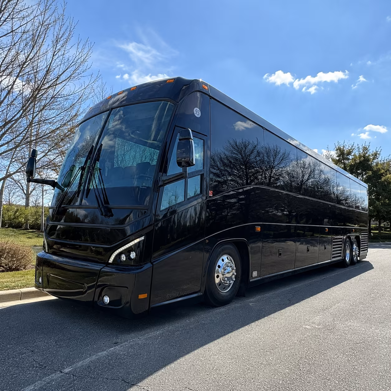springdale long distance transportation onboard seating